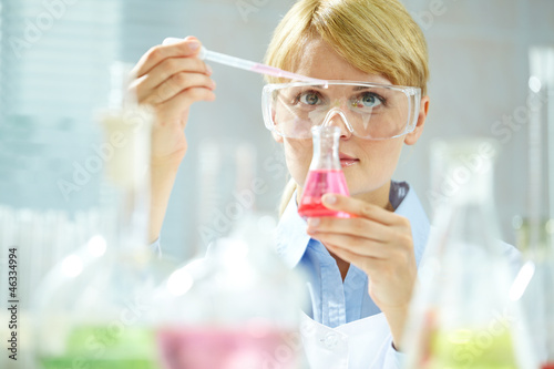 Photo: Working with liquids Working with liquids
