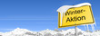 Schild Berge Winteraktion