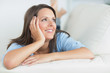 Woman smiling and looking away