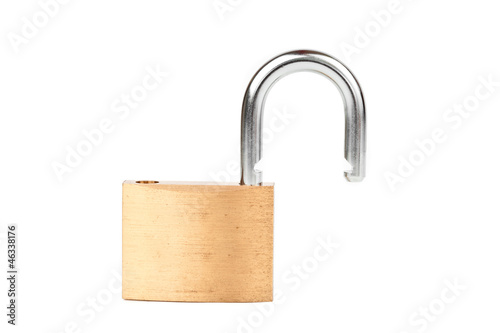 Photo: Padlock standing unlocked Padlock standing unlocked
