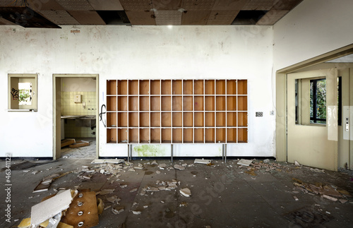 Photo: old abandoned hotel, reception old abandoned hotel, reception