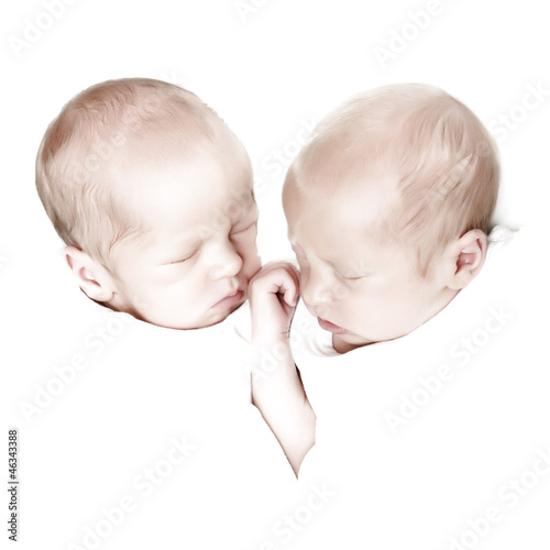 Photo: High key twins portrait High key twins portrait