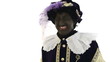 Zwarte Piet is very happy, laughing out loud