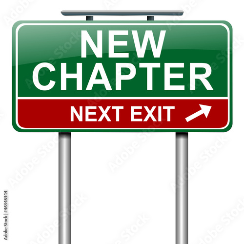 Illustration: New chapter concept. New chapter concept.