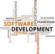 word cloud - software development