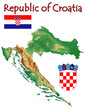 Croatia Europe national emblem map symbol motto