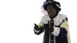 Zwarte Piet is throwing presents