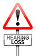Hearing loss concept.