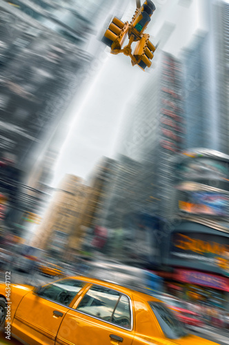 Photo: Taxi à New York, Times square - USA Taxi à New York, Times square - USA