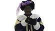 Zwarte Piet is trying to use a mobile phone