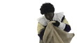 Zwarte Piet is throwing presents