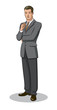 Businessman standing