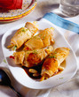 Turkey rolls stuffed with vegetables