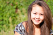 Beautiful young asian girl outdoor
