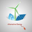 Vector: Alternative energy Alternative energy