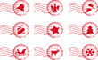 Holiday Stamp Set Grunge Motif