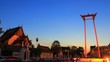 Wat Suthat and Giant Swing. Is a symbol of Bangkok.