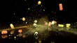 Vidéo : Colored chalk breaking into pieces (slow motion) Colored chalk breaking into pieces (slow motion)
