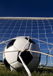 Goal! Soccer football in the back of the net!