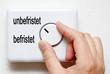 unbefristet befristet