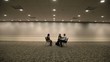 Business people having meeting in empty conference room