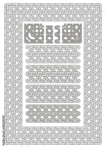 Vector: Georgian knot ornament from old temples 2008 Georgian knot ornament from old temples 2008