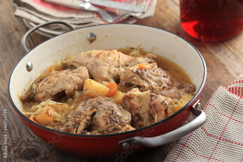Photo: Rabbit and cabbage stew Rabbit and cabbage stew