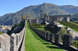 Ancient fortifications in Bellinzona, Switzerland