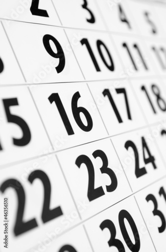 Photo: calendar calendar
