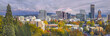 Portland Oregon Downtown Skyline with Mt Hood