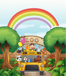 a zoo and the animals