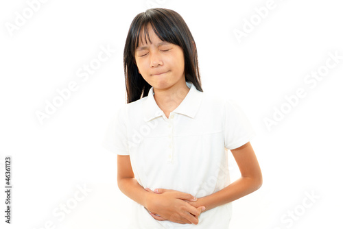 Photo: 腹痛を訴える女の子 腹痛を訴える女の子