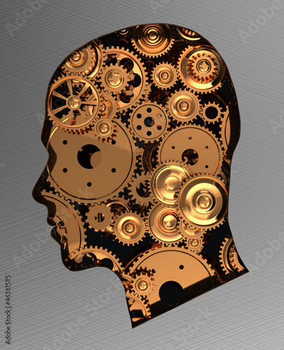 Illustration: Gears in head Gears in head