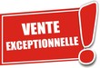 étiquette vente exceptionnelle