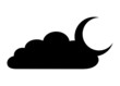 Moon with Cloud Shape
