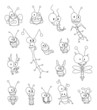 Cartoon insects