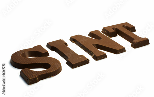 Illustration: chocolate letters chocolate letters