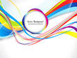 abstract colorful background with wave
