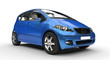 Blue Eco Car Front