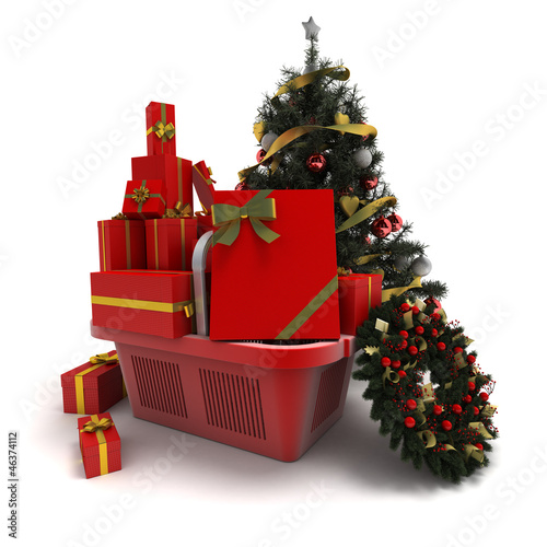 Illustration: Christmas commerce Christmas commerce