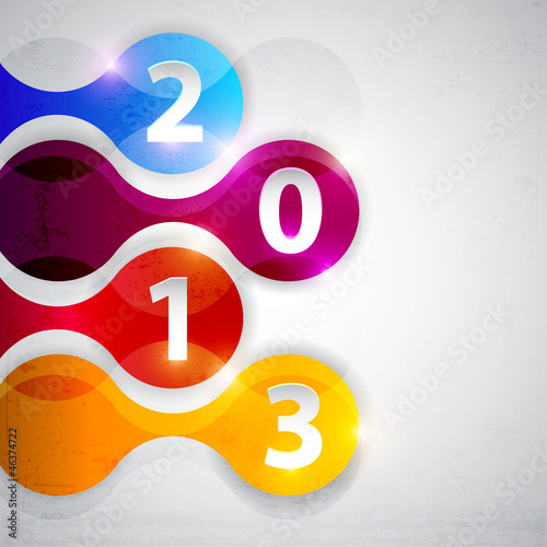 Vector: New year 2013 New year 2013