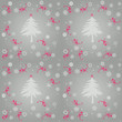 carte de Noël avec sapin et flocon