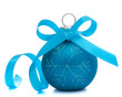 Photo: Blue Christmas ball Blue Christmas ball