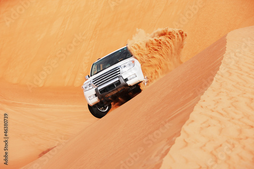 Photo: 4 by 4 dune bashing is a popular sport of the Arabian desert 4 by 4 dune bashing is a popular sport of the Arabian desert