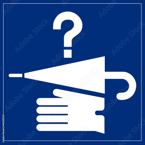 Illustration: Schild blau - Fundbüro Schild blau - Fundbüro