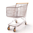 Shopping cart isolated