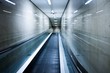 Escalator inside modern building