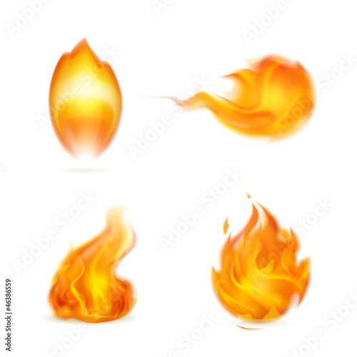 Vector: Flame, icon Flame, icon