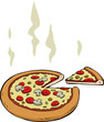 Cartoon pizza