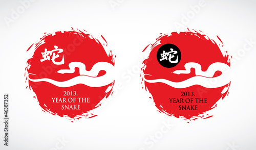 Vector: 2013. Year of the snake symbol 2013. Year of the snake symbol